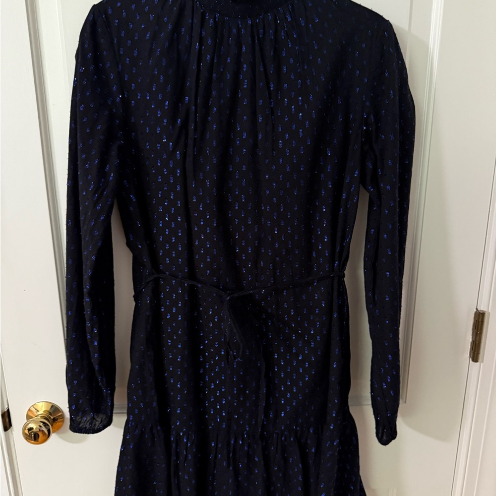 GAP Black Belted Long Sleeve Dress